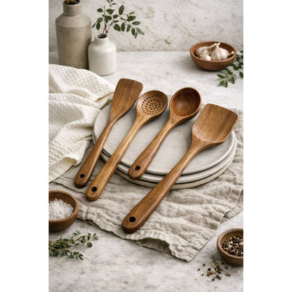 Nosara Teak Wood Utensil Set