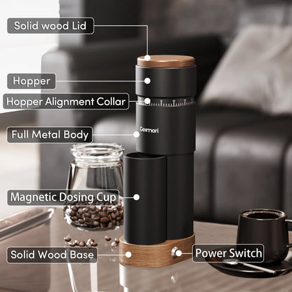 Geimori T38 Plus Portable Coffee Grinder, 38mm Burr