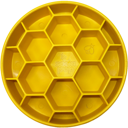 Honeycomb eBowl Deep Slow Feeder Dog Bowl for Enrichment