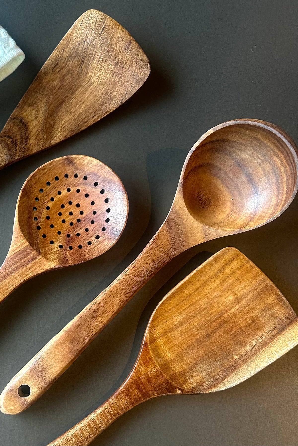 Nosara Teak Wood Utensil Set