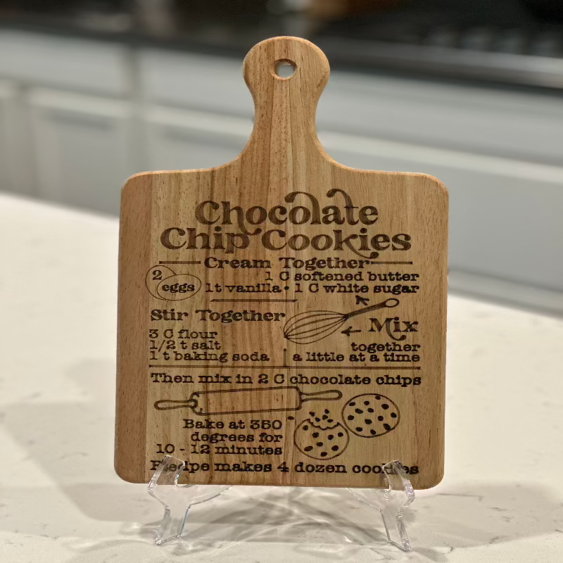 Engraved Recipe Cutting Boards