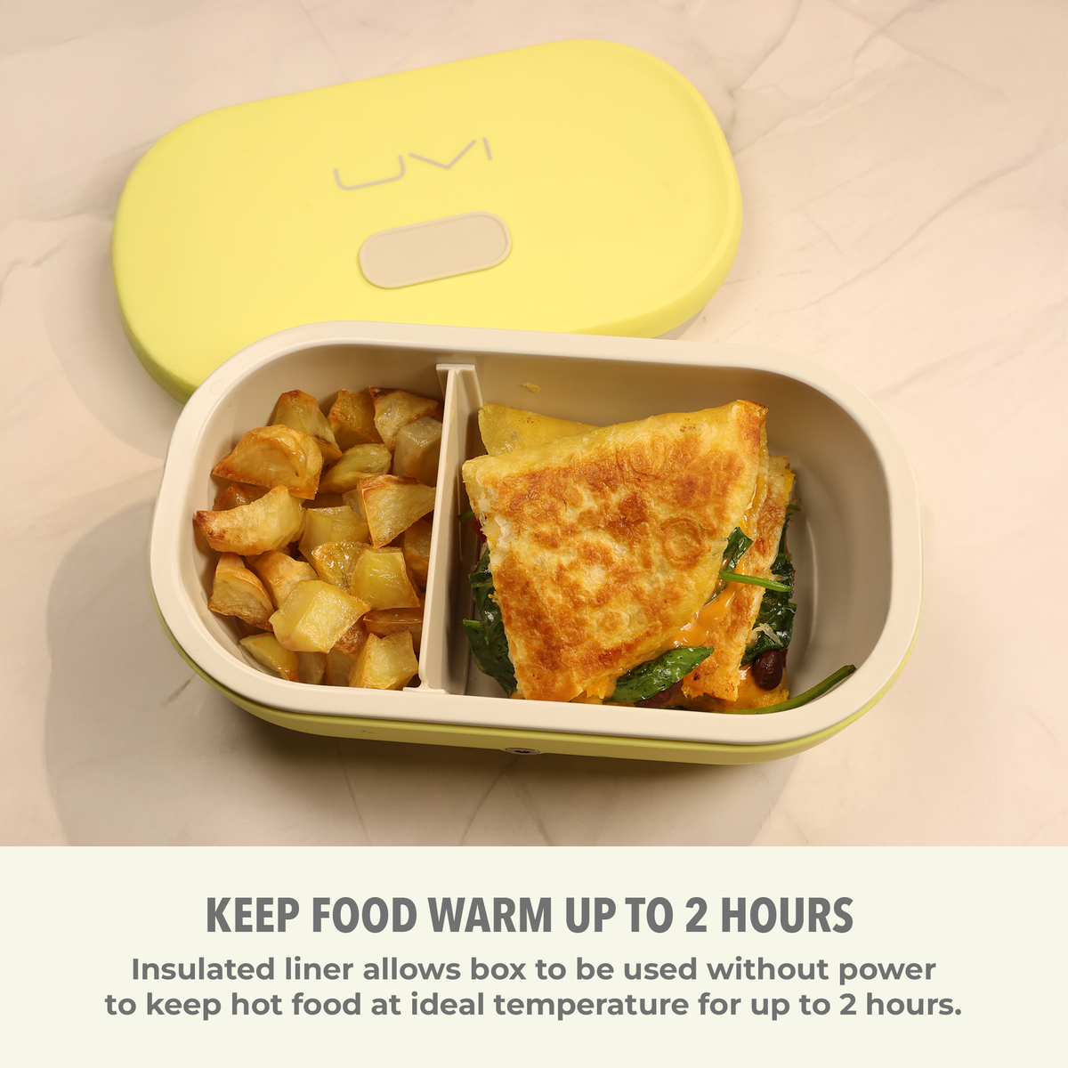 USB-C Self-Heating Lunch Box with UV Sanitizer
