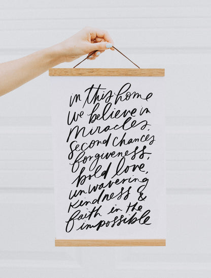 11x17 In this home we believe