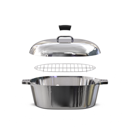 Oval Dutch Oven with Lid - 12.6 Quart (18 Inch)
