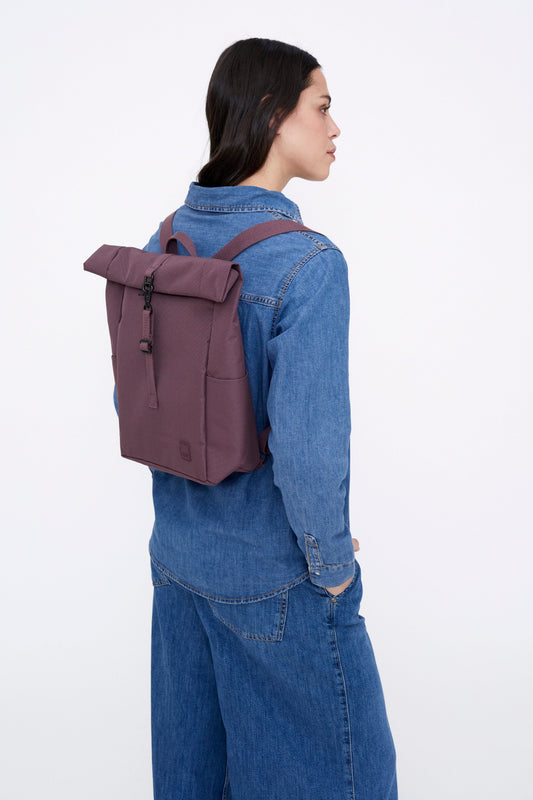 Roll Mini Backpack Maroon