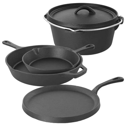 5-Piece Cast Iron Cookware Set
