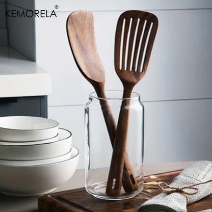 2-Piece Wooden Japanese Spatula Set