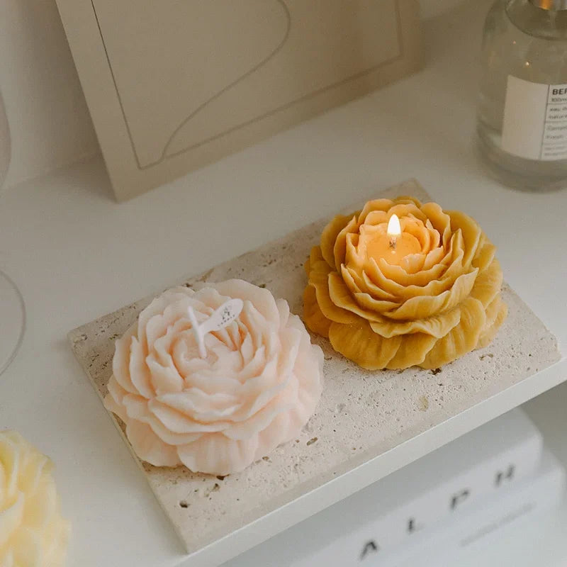 Handmade Peony Scented Soy Wax Candle