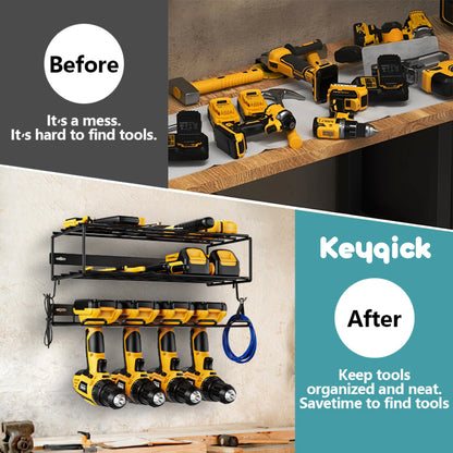 Heavy-Duty Wall-Mounted Power Tool Organizer