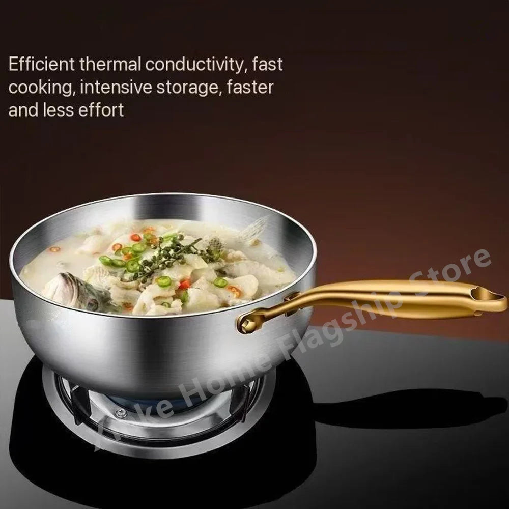 316 Stainless Steel Deep Wok