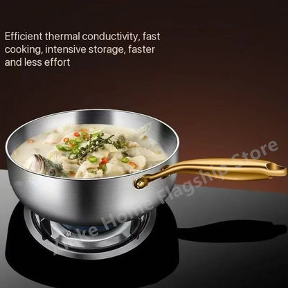 316 Stainless Steel Deep Wok