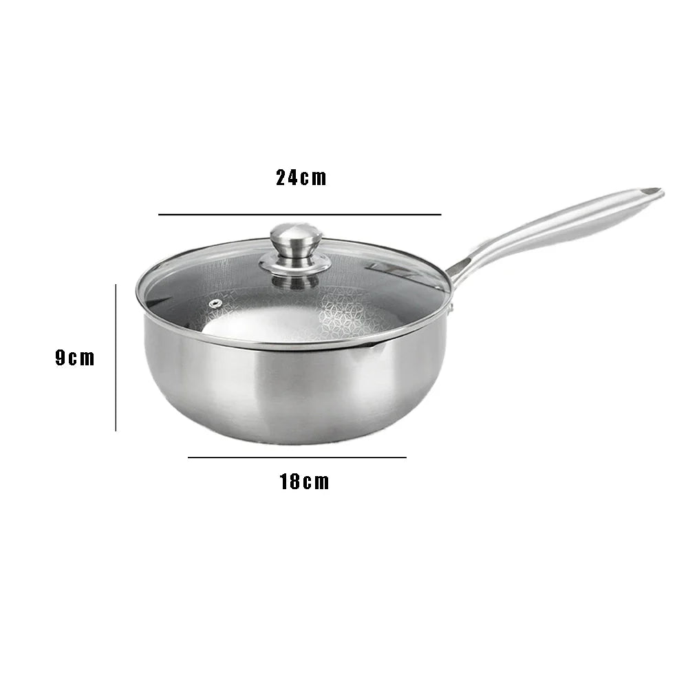 Stainless Steel Honeycomb Frying Pan
