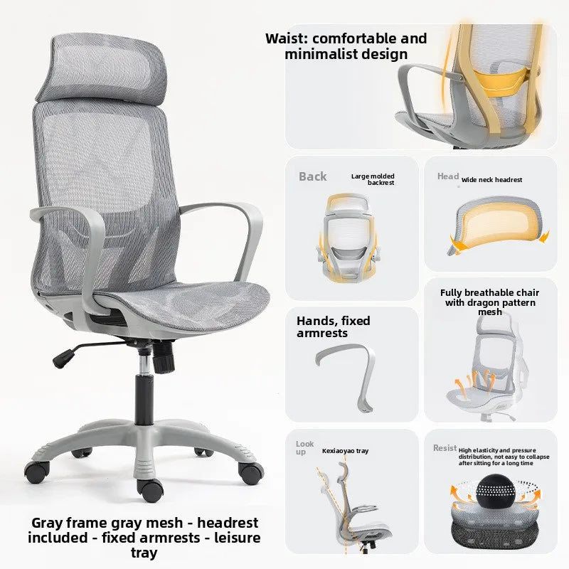Ergonomic Office Chair with Adjustable Armrests