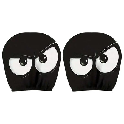2Pcs Grim Reaper Skull Headrest Covers—Halloween Auto Decor
