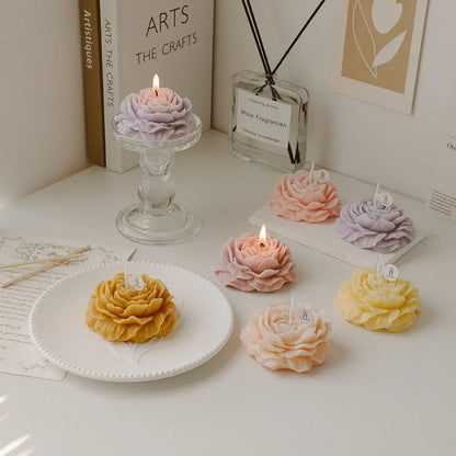 Handmade Peony Scented Soy Wax Candle