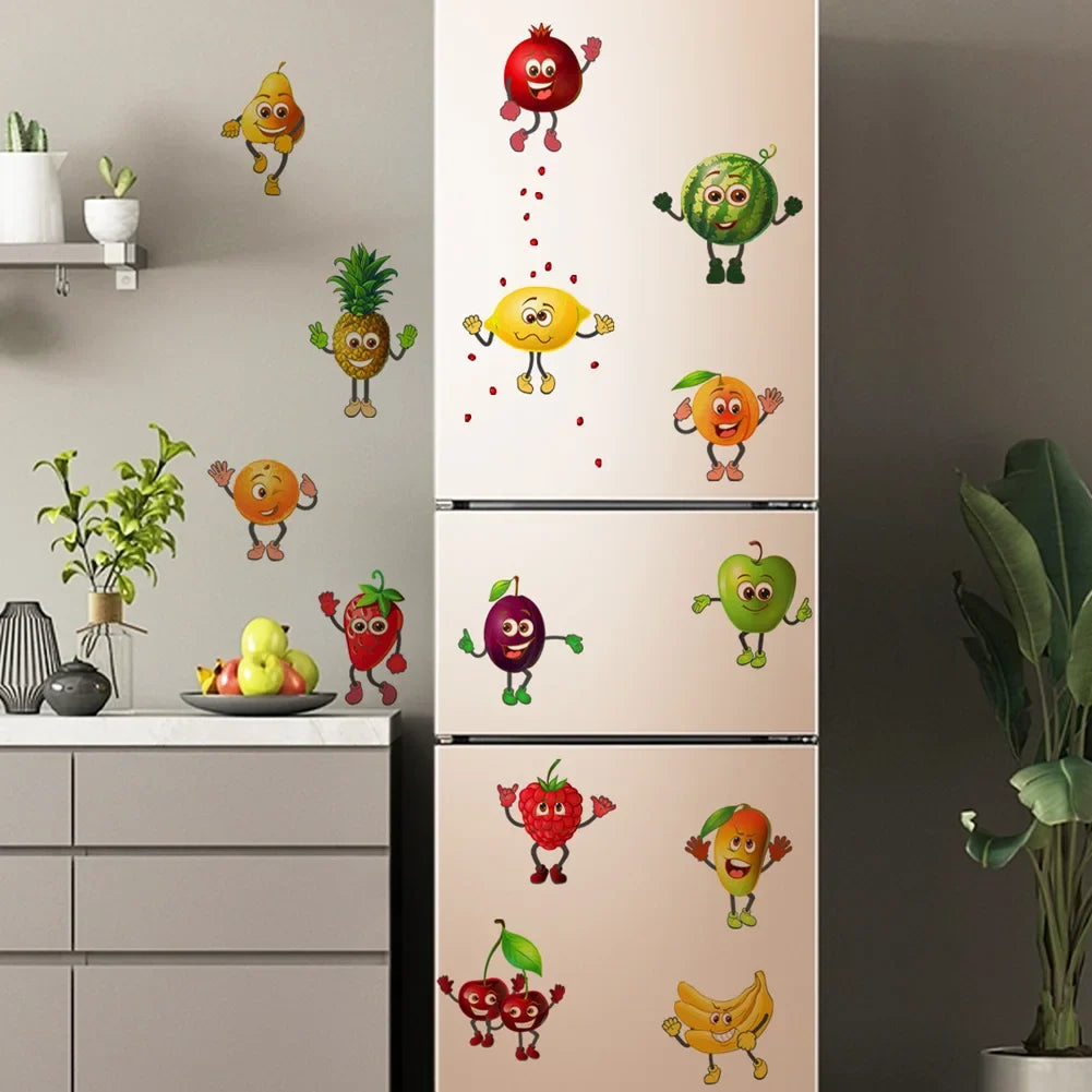 Cartoon Fruit Wall & Refrigerator Stickers