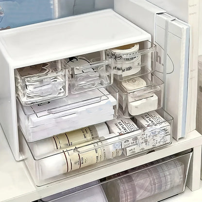 Plastic Desk Organizer with Drawer