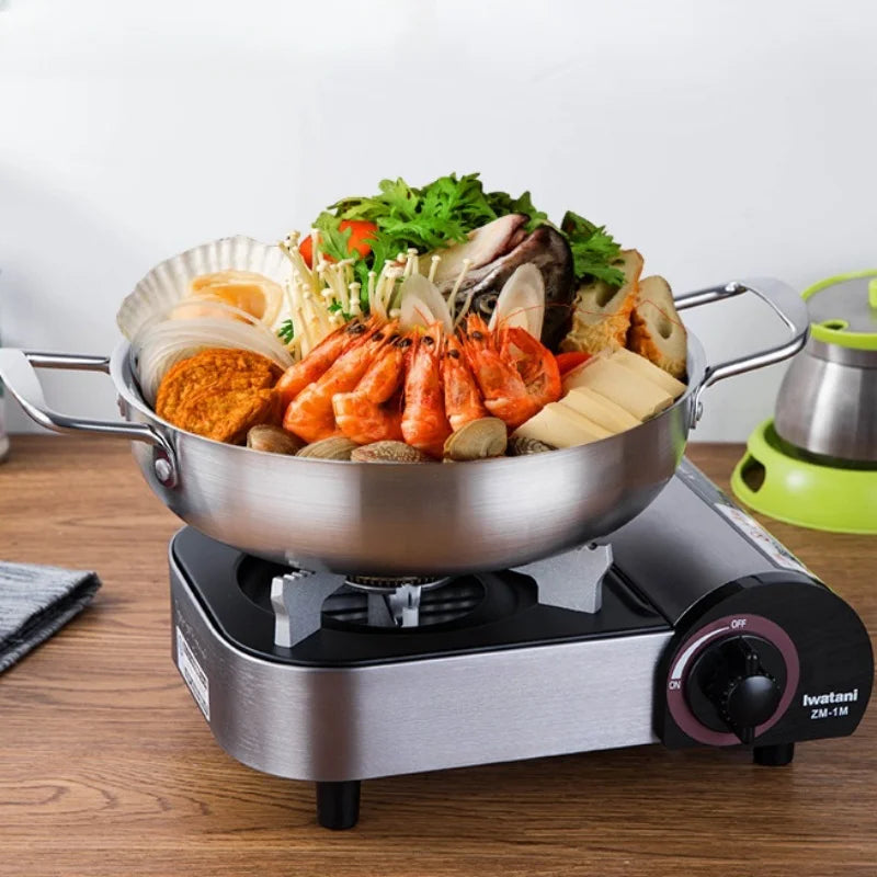 Stainless Steel Paella Pan with Handle