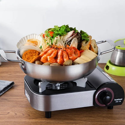 Stainless Steel Paella Pan with Handle