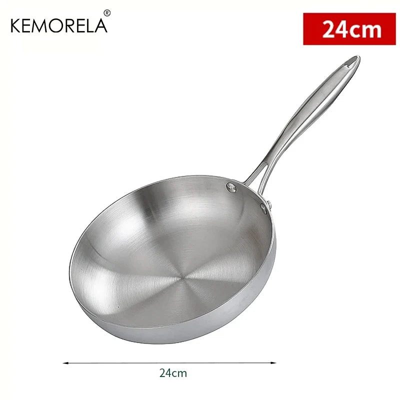 304 Stainless Steel Frying Pan