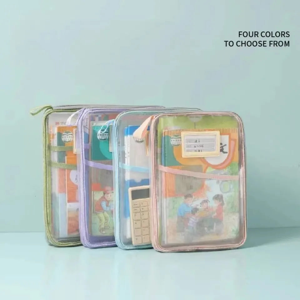 A4 Mesh Zipper Document Storage Folder