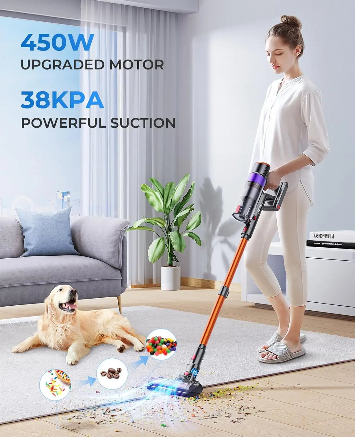 Laresar Elite 8 Cordless Vacuum, 450W