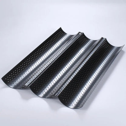 Nonstick Perforated Baguette Baking Pan