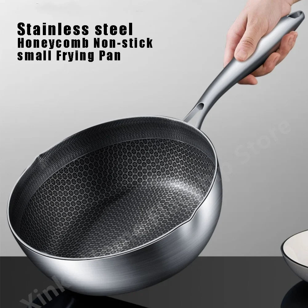 Stainless Steel Honeycomb Frying Pan