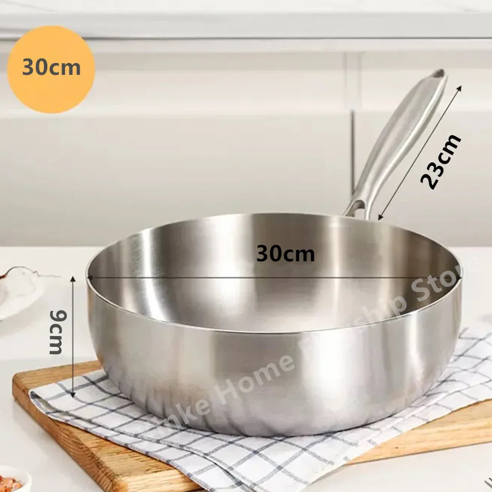 316 Stainless Steel Deep Wok
