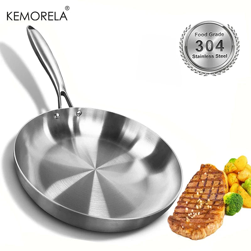 304 Stainless Steel Frying Pan