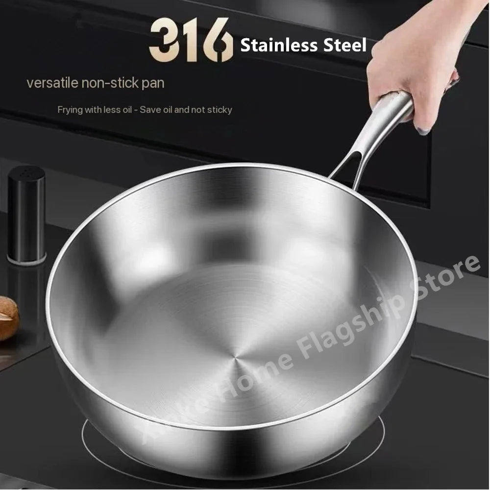 316 Stainless Steel Deep Wok