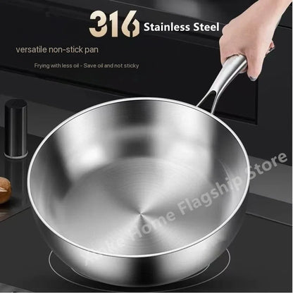 316 Stainless Steel Deep Wok