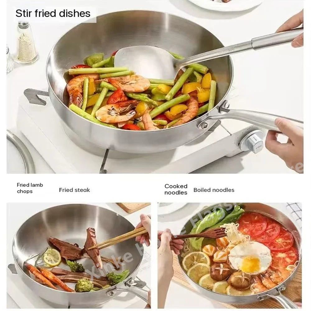316 Stainless Steel Deep Wok