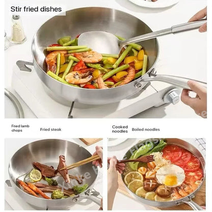 316 Stainless Steel Deep Wok