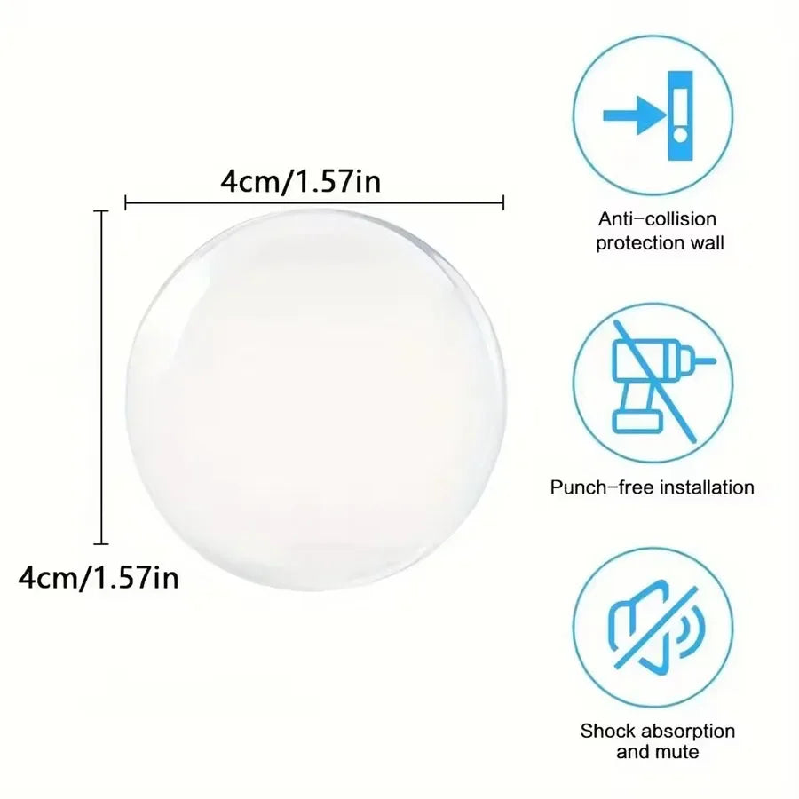 Clear Rubber Door Knob Wall Protector