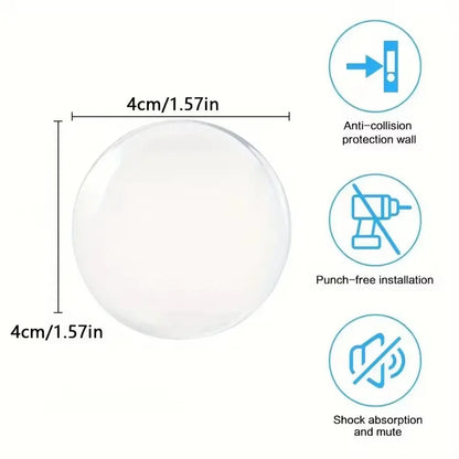 Clear Rubber Door Knob Wall Protector