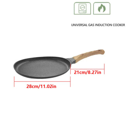 Flat-Bottom Nonstick Frying Pan