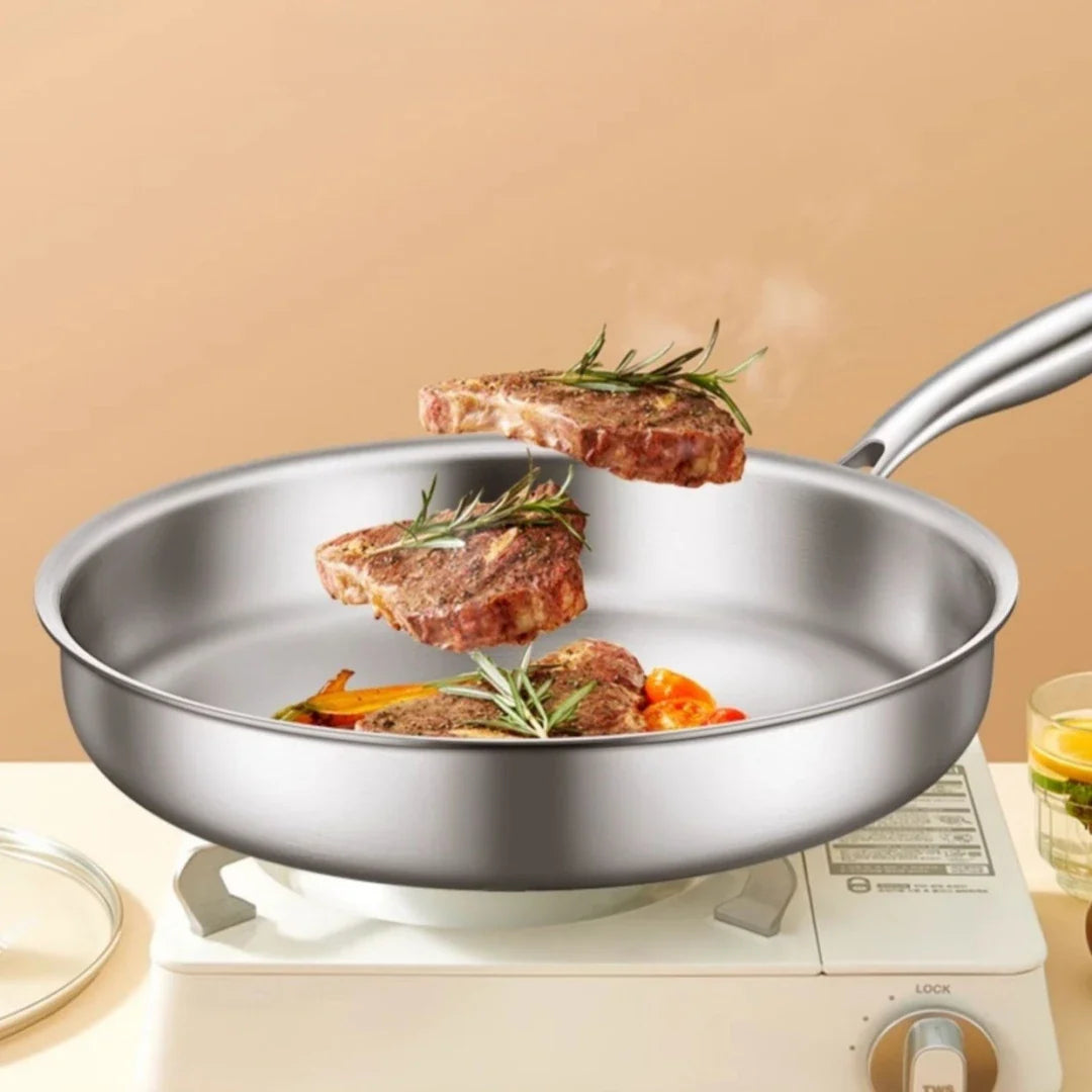 304 Stainless Steel Frying Pan