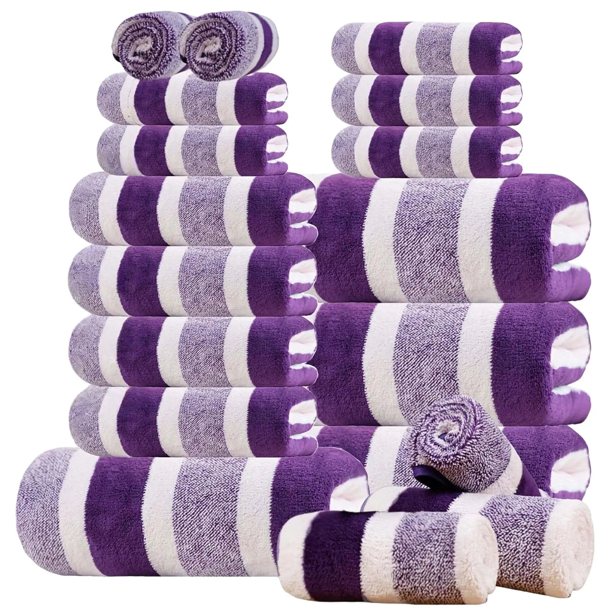 18-Piece Quick-Dry Bath Towel Set