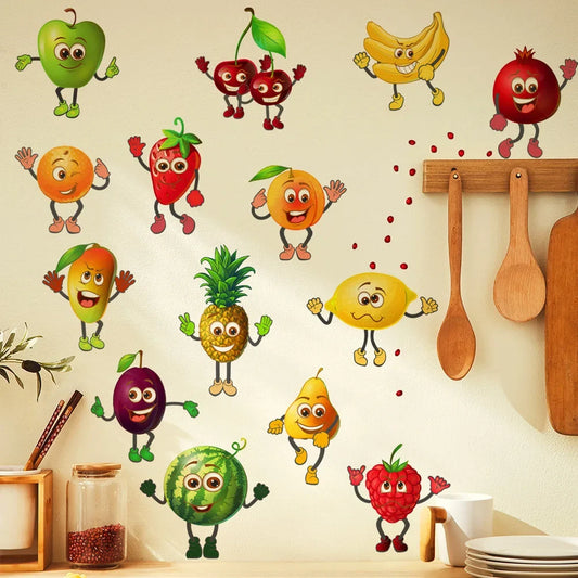 Cartoon Fruit Wall & Refrigerator Stickers
