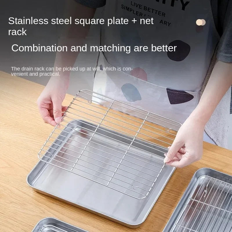 Stainless Steel BBQ & Steaming Mesh Rack