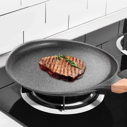 Flat-Bottom Nonstick Frying Pan