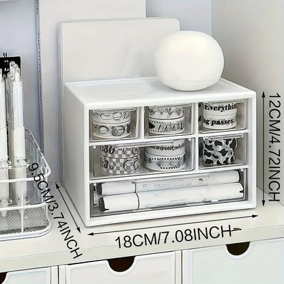 Plastic Desk Organizer with Drawer