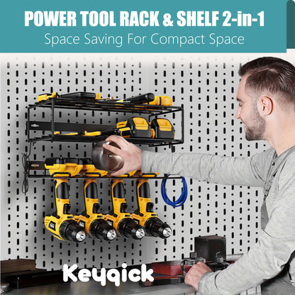 Heavy-Duty Wall-Mounted Power Tool Organizer