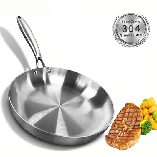 304 Stainless Steel Frying Pan
