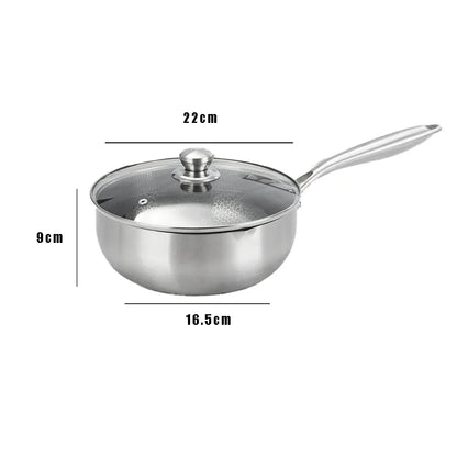 Stainless Steel Honeycomb Frying Pan