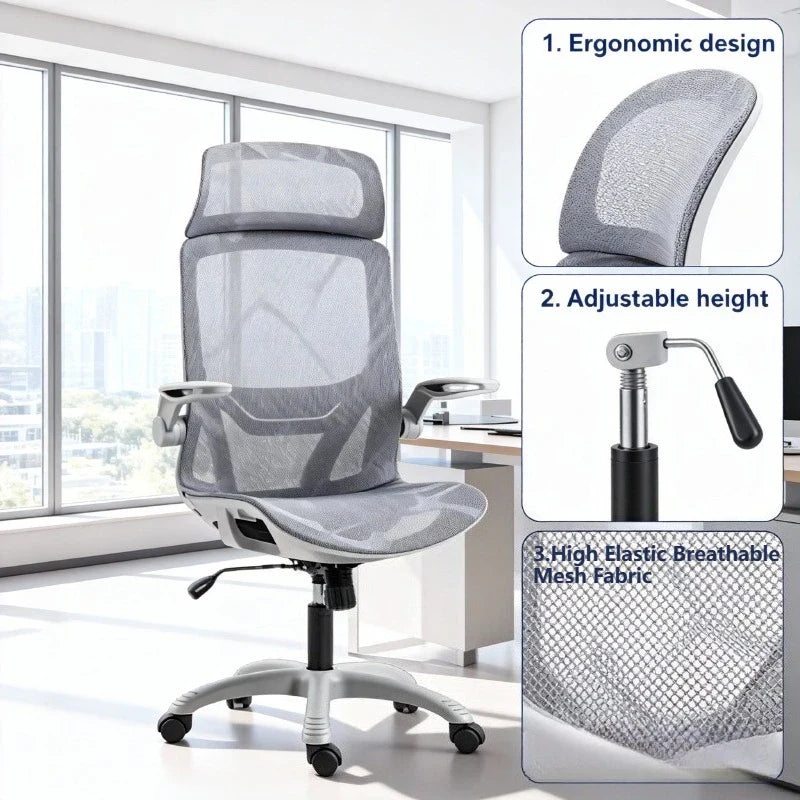 Ergonomic Office Chair with Adjustable Armrests