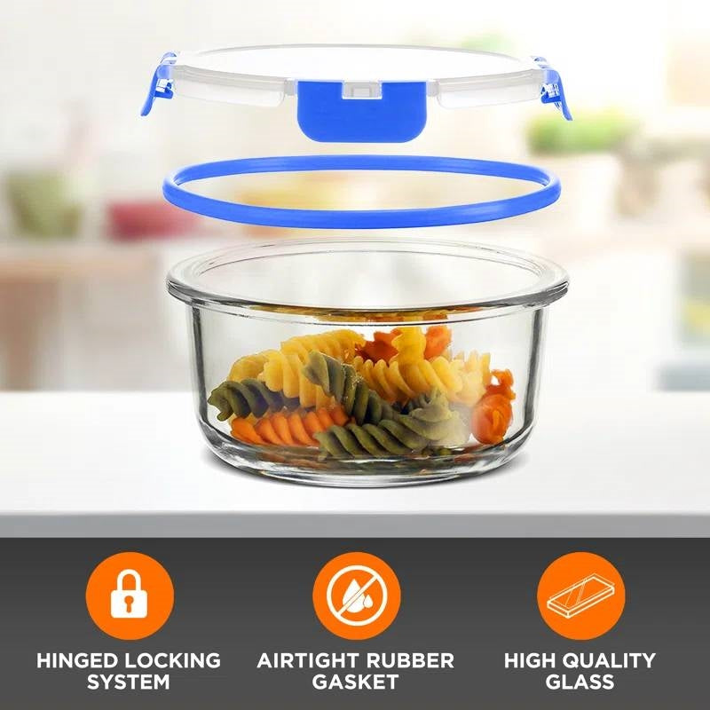 24-Piece Glass Food Storage Container Bakeware Set