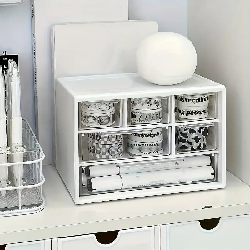 Plastic Desk Organizer with Drawer