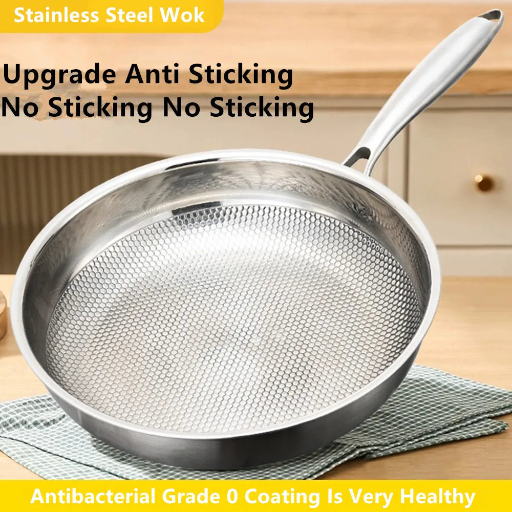 304 Stainless Steel Wok